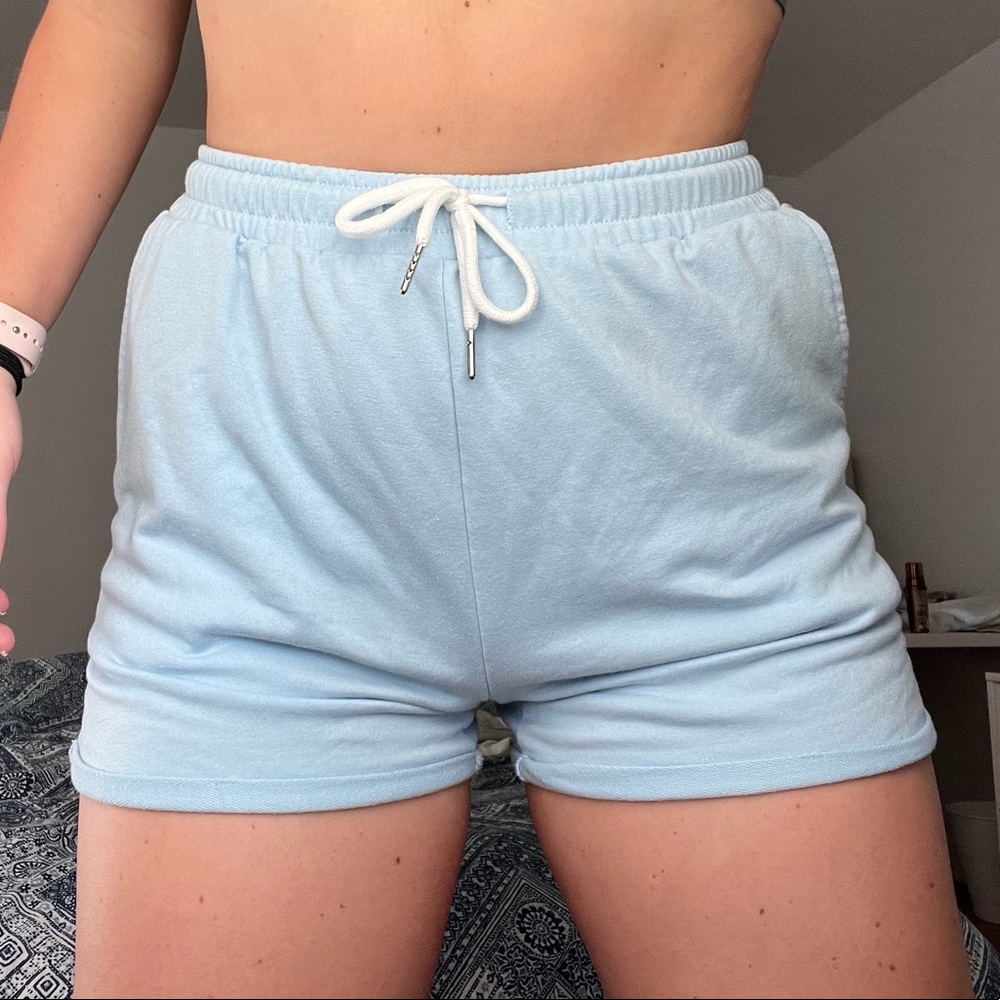 Light blue lounge shorts